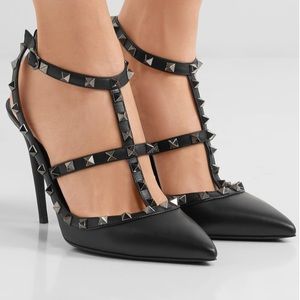 Valentino Noir Rockstud 100MM